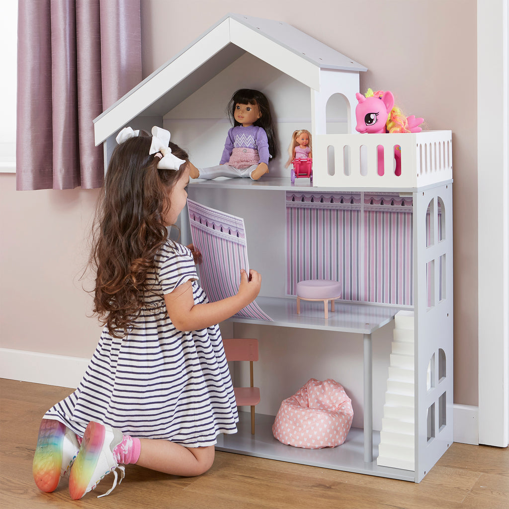      LHTZ005-grey-dolls-house-bookcase-with-balcony-lifestyle-emilia-2