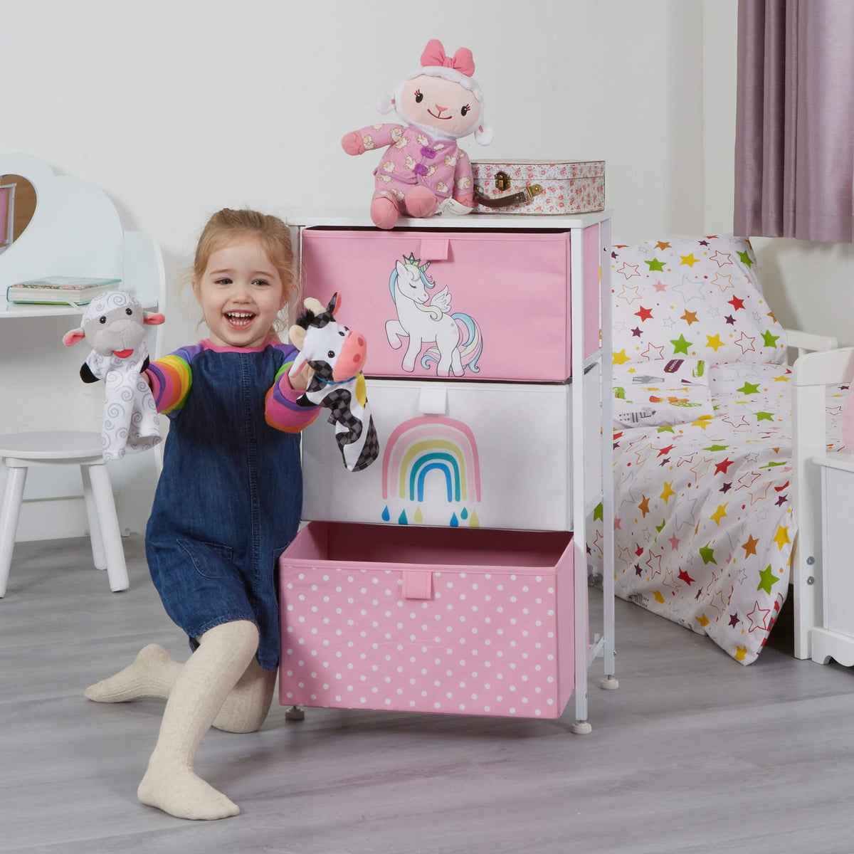 Baby top storage drawers