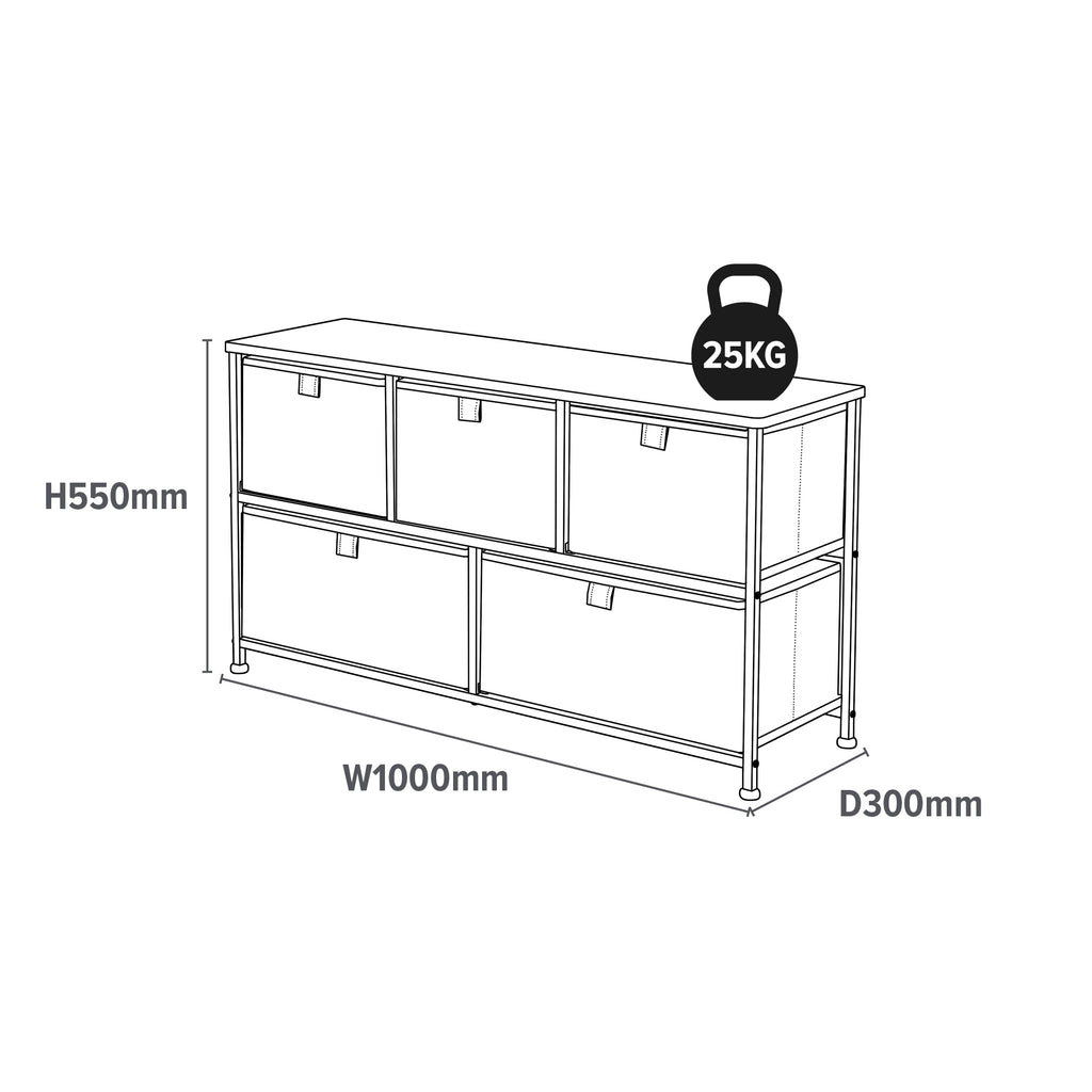 5L-206-JUN-5-drawer-jungle-storage-chest-product-dimensions