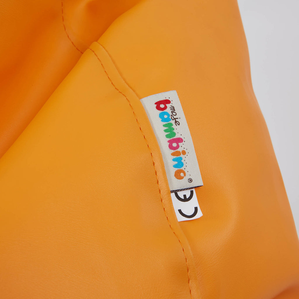LHT101406-orange-bean-bag-lifestyle-close-up-logo