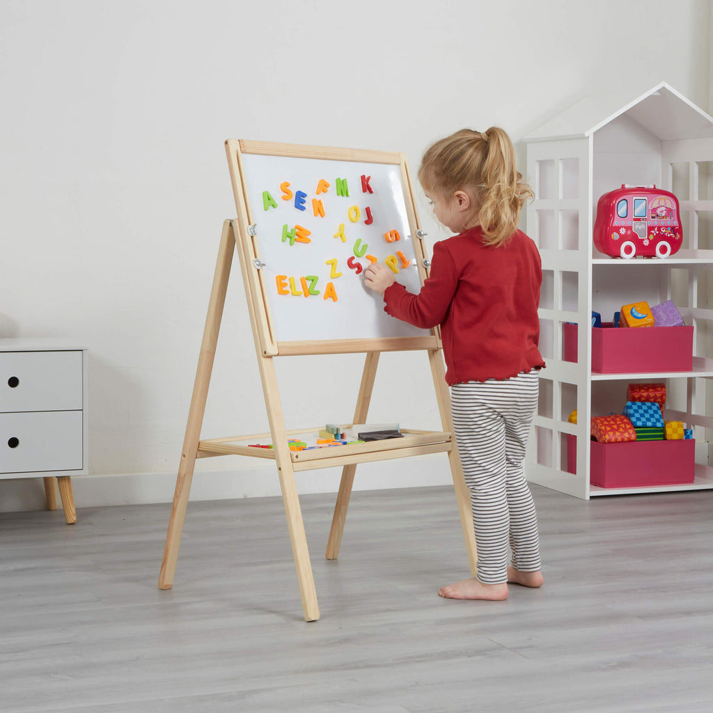    LHTMS1-height-adjustable-easel-lifestyle-magetic-wipe-board-eliza