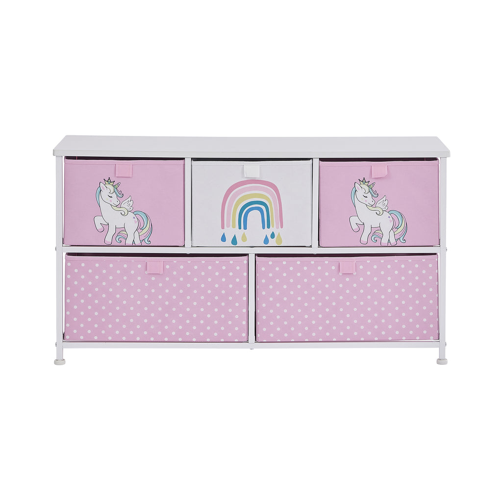    5L-206-UNI-5-drawer-unicorn-storage-chest-product-front5L-206-UNI-5-drawer-unicorn-storage-chest-product-front