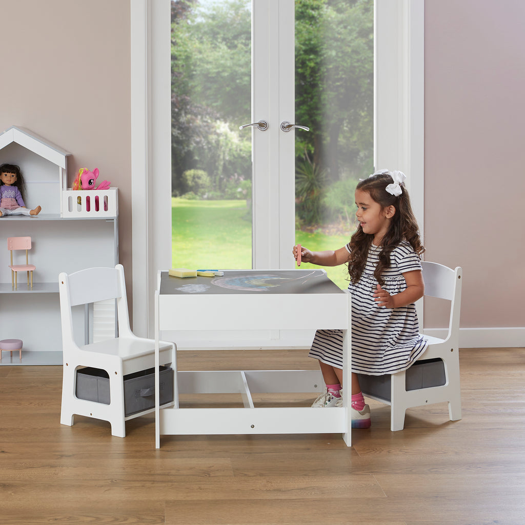 TF5412-G-white-table-and-2-chairs-with-grey-bins-lifestyle-chalk-board-emilia-1