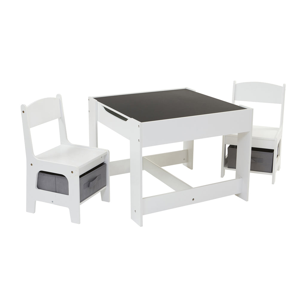      TF5412-G-white-table-and-2-chairs-with-grey-bins-product-chalk-board