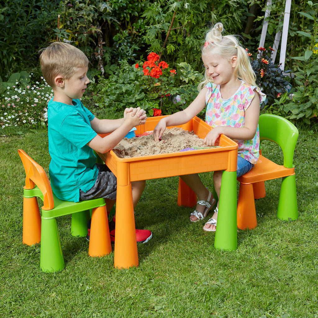 899g-green-and-orange-table-and-2-chairs-outdoor-sand-play-children_2