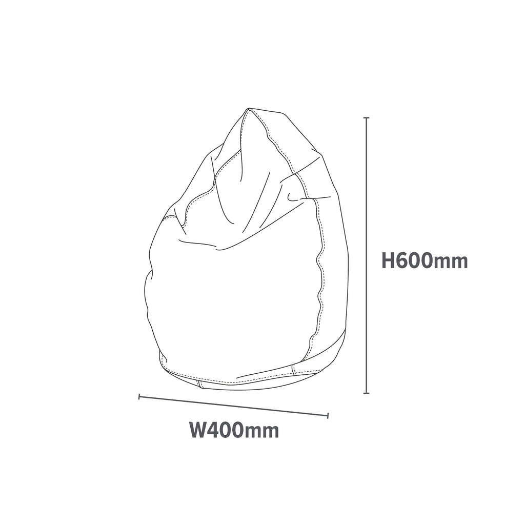 LHT101405-green-bean-bag-dimensions