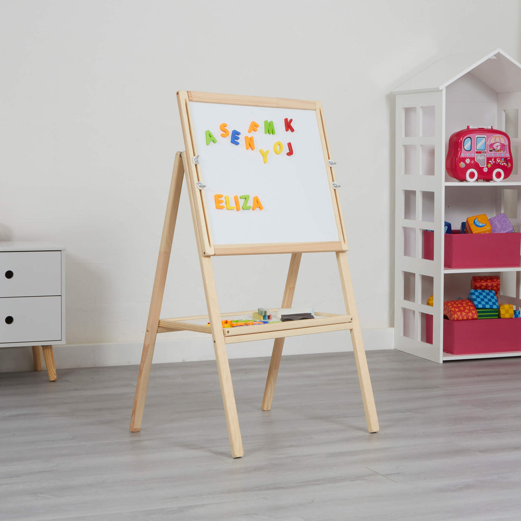    LHTMS1-height-adjustable-easel-lifestyle-magetic-wipe-board