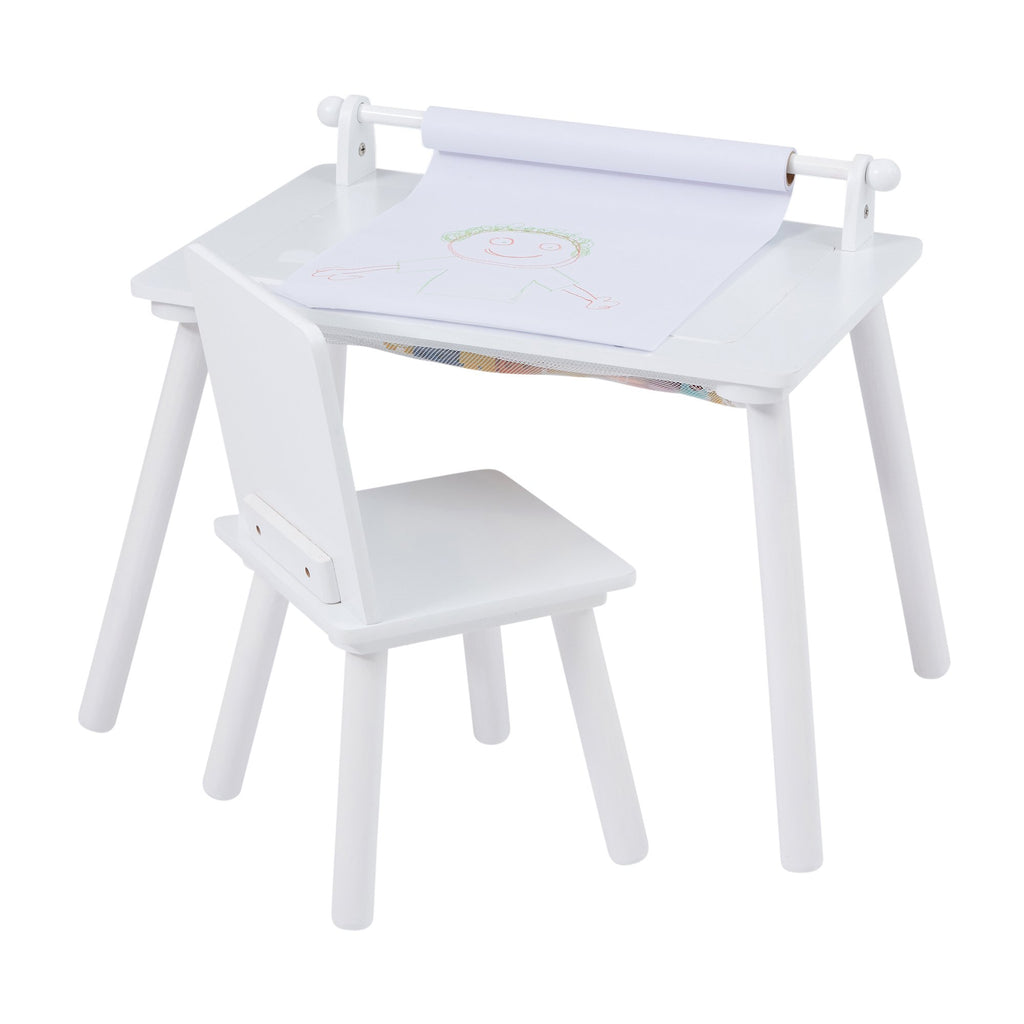 TF5197-w-white-writing-multi-purpose-table-and-chair-paper-roll-drawing