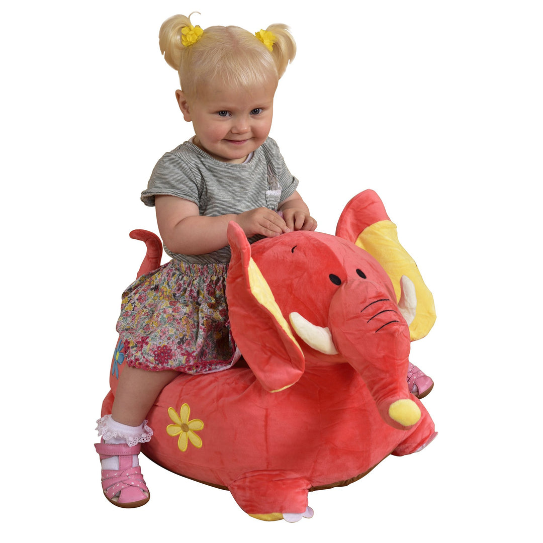 child's plush animal chair