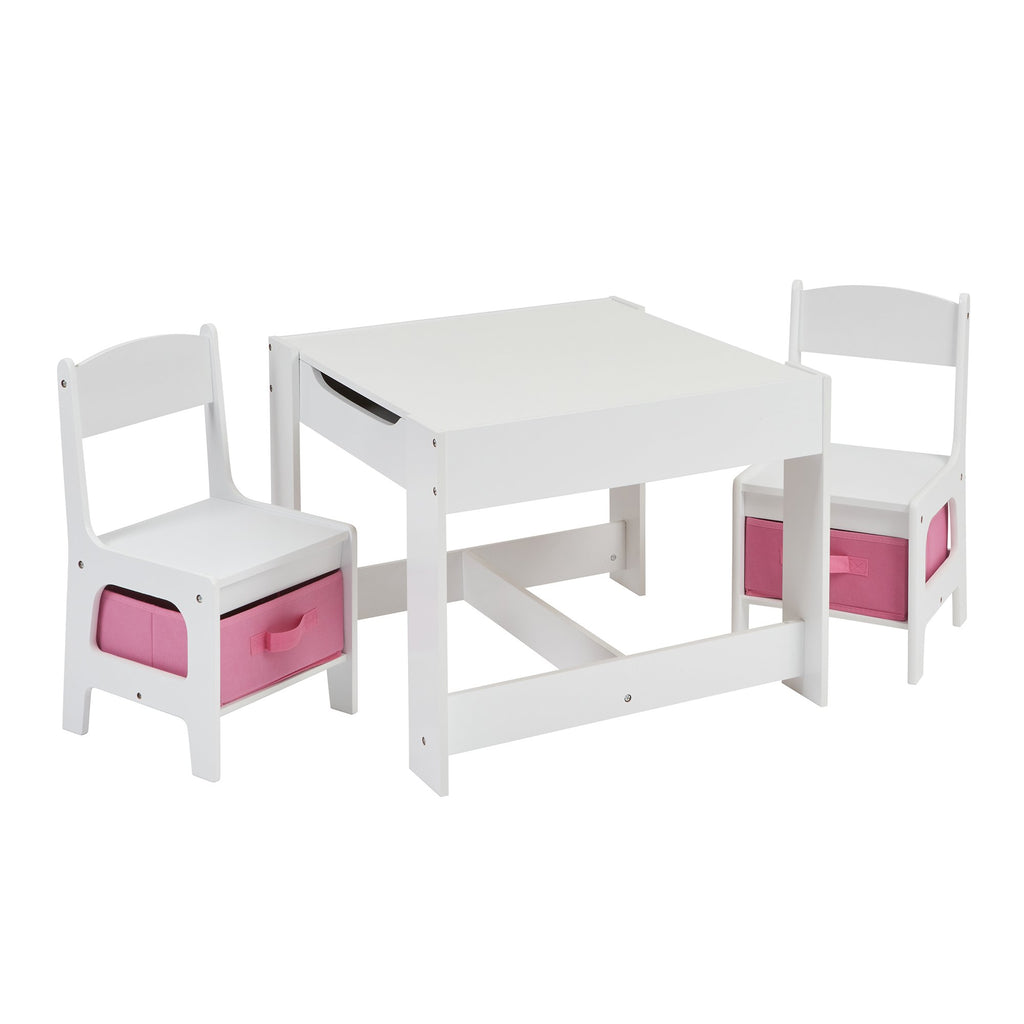 TF5412-W-white-table-and-2-chairs-with-pink-bins